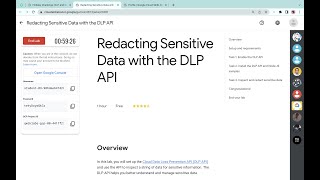 Redacting Sensitive Data with the DLP API || #qwiklabs || #coursera