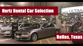 Hertz Ultimate Choice: Car Selection at Dallas Airport (DFW Texas)