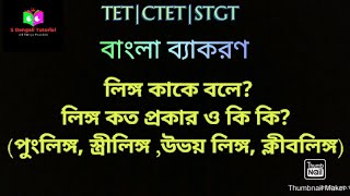 লিঙ্গ কাকে বলে | লিঙ্গ কত প্রকার ও কি কি | লিঙ্গ পরিচয় | S bengali tutorial | #লিঙ্গ #gender