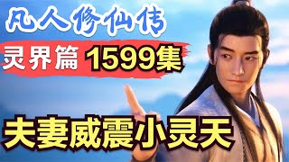 【凡人修仙传】灵界篇：1599集 韩立 南宫婉 夫妻威震小灵天      凡人修仙传剧情讲解 凡人修仙分析 凡人修仙传原著小说解析 凡人修仙传小说解读