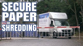 Confidential Paper Shredding Services, Waste Disposal and Paper Recycling Glasgow & Central Scotland