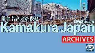 🌃【アーカイブ専用配信】鎌倉 小町 若宮大路 「段葛」ライブカメラ　Kamakura Dankazura LiveCam Archive 2025-01-01-07:00〜