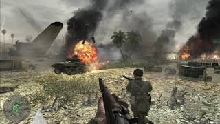 CALL OF DUTY WORLD AT WAR - Destruindo as baterias ant. aéreas - Hard Landing - (Veterano)