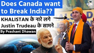 Khalistan Slogans Raised in front of Justin Trudeau | Does Canada Want to break India?