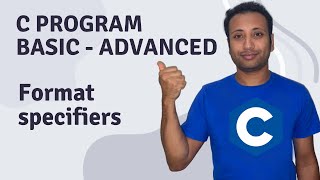 C Program English Tutorial 10 : format specifiers