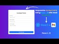 How to Make a Responsive Contact Form in React JS with Email Integration @codebykay