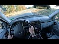 2002 mercedes benz ml320 w 107k miles pov test drive review