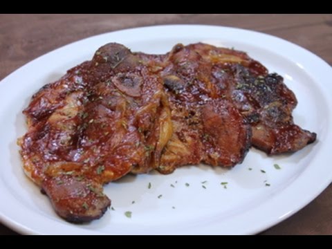 Oven Baked Barbecue Pork Chops - Easy Recipe - I Heart Recipes Oven Baked Barbecue Pork Chops - Easy Recipe - I Heart Recipes