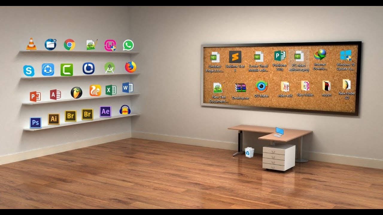 How To Make Classic 3d Desktop In Windows Youtube