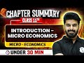 Introduction to Micro Economics under 30 Mins ⏰Class 11th Commerce