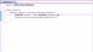 Part 6 : Java Programming Tutorial - Getting User Input