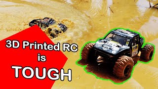 3D Printed RC 4x4 - Action !!!