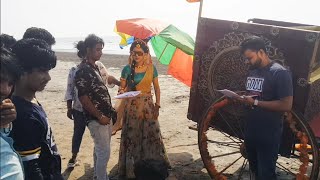 radhakrishn shooting on beach side BTS | mallika singh radha Krishna shabi YouTube