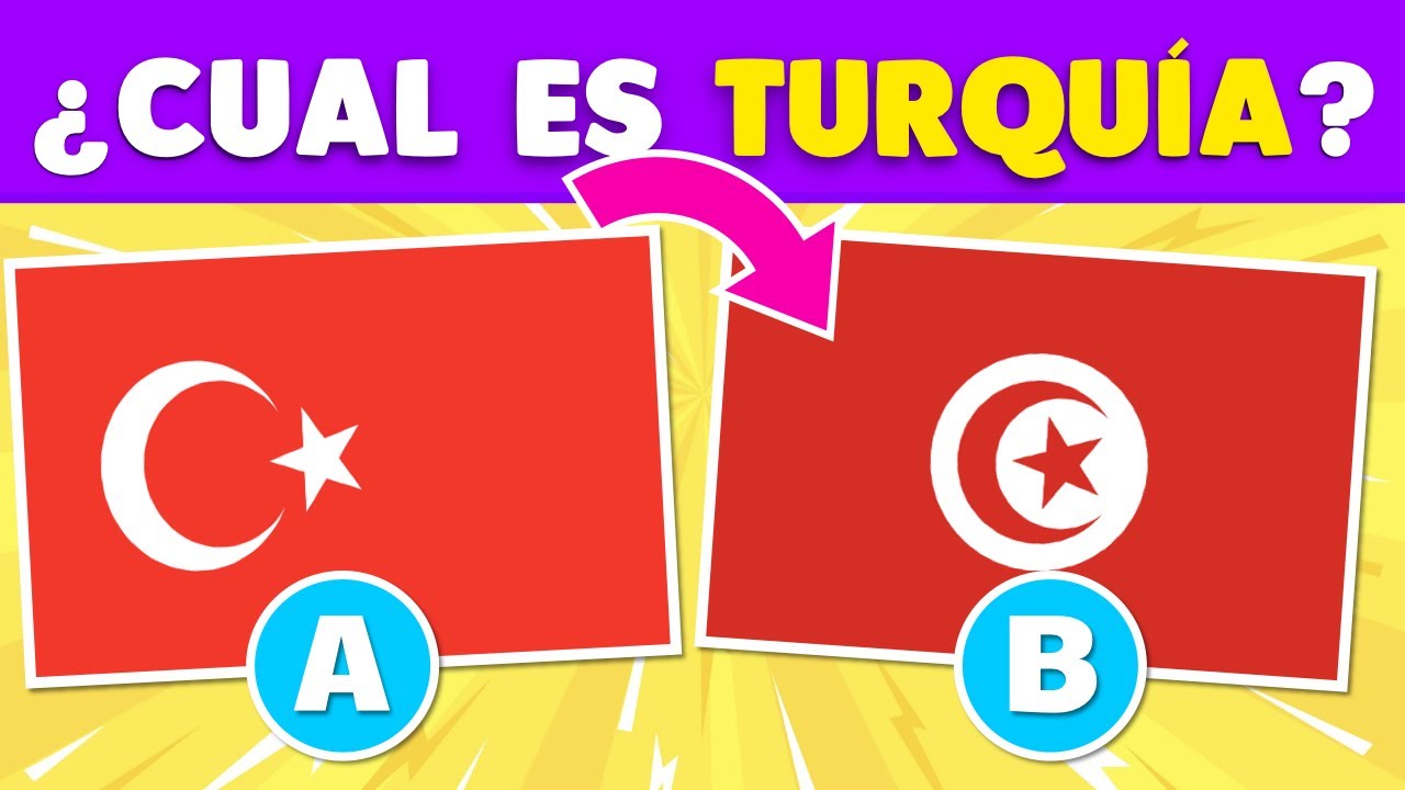 ADIVINA LA BANDERA CORRECTA #1 🇲🇽👍 ¿Cuál Es La Bandera De Turquía ...