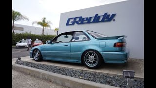 Second Generation Acura Integra DA/DB Car Meet at Greddy