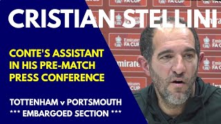 * EMBARGOED SECTION * PRESS CONFERENCE Cristian Stellini: Tottenham v Portsmouth: FA Cup Third Round
