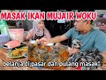 Memasak Ikan Mujair Woku || Belanja di pasar langsung di masak || ikan mujair woku Manado..