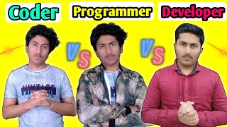 What is Deffirence Between Coder Programmer and Developer In Hindi
