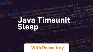 java timeunit sleep