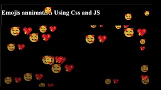 Emojis Annimation Using Html Css And Js. 🥰😍