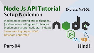 Nodemon Setting | Node Js & Express API Tutorial for Beginners -04
