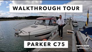 Parker C75 750 CC - Amazing stylish sports boat with a view on fishing and family cruising! 200HP!