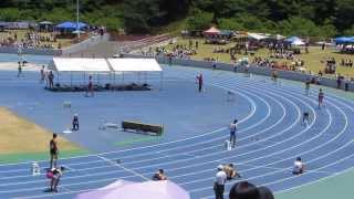 ２０１３．６．１６近畿インターハイ　男子４×４００ｍR準決勝１組