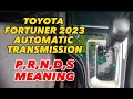 What is the meaning of P, R,N,D,S, in automatic transmission