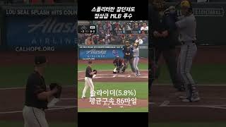 스플리터 하나로 MLB 강타자들을 잠재우는 투수