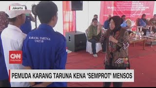 Pemuda Karang Taruna Kena 'Semprot' Mensos