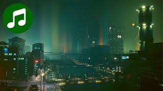 Sounds of Night City 🎵 10 HOURS Relaxing CYBERPUNK Ambient Music