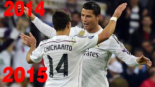 Los 9 goles de Chicharito con el Real Madrid 2014/2015 1080i