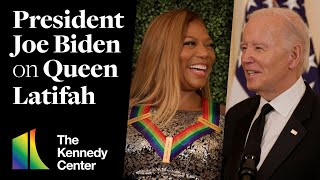 President Joe Biden on Queen Latifah - 46th Kennedy Center Honors White House Reception (2023)