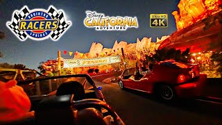 Radiator Springs Racers On Ride Low light 4K POV Disney California Adventure Disneyland 2025 01 11