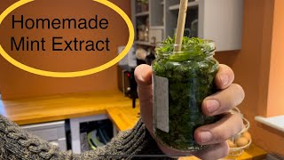 Making herb extracts - mint tincture