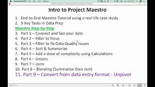 11. Tableau Prep Step-by-Step Part 9 - Unpivoting or Folding