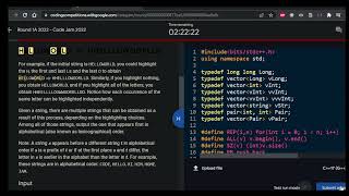 [Screencast] Google Codejam 2022 Round 1A