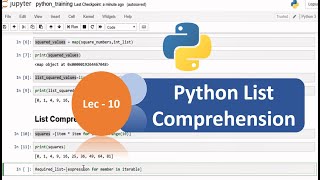 Python Tutorial - 10 | Python List Comprehension | Python Tutorial for Beginners |Python Programming