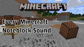 Every Minecraft Note Block Sound in Java and Bedrock