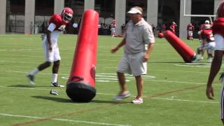 Alabama Safeties Tackling Drills 8/12/14