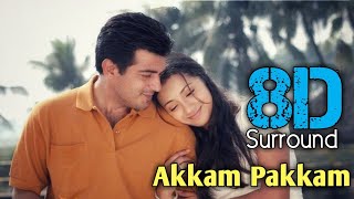 Akkam Pakkam 8D | Kireedam | Ajith Kumar | Trisha | G.V Prakash Kumar | 8D BeatZ