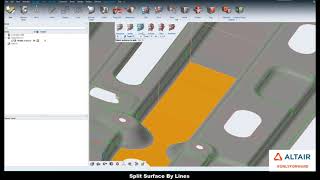 Learn HyperWorks Interface - GEOMETRY SPLIT LINES