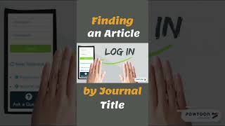 Finding an Article by Journal Title !