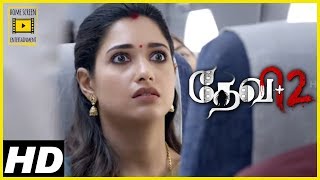 Devi 2 Tamil Movie Scenes | Tamannaah boards flight with Prabhu Deva | Prabhu Deva vanishes
