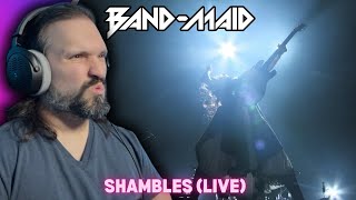 FIRST TIME Watching BAND-MAID / Shambles (Official Live Video)