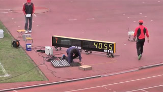 H29　栃木県高校総体　男子4x100mR 決勝 大会新記録 作新学院