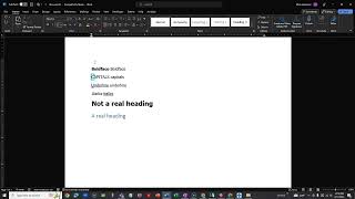 Screen Reader Demonstration: Text Formatting