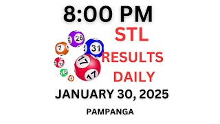 STL PAMPANGA 3rd Draw Result Today 8:00 PM Draw Result Philippines January 30, 2025