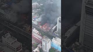 Massive market fire in Bangladesh