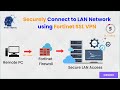 Fortinet: How to setup SSL VPN to Remotely/Securely connect to LAN / network using Fortinet firewall